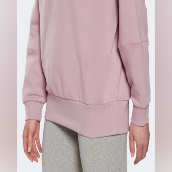 Reebok Oversized Hooded Lux Pink Hoodie Sweatshirt Women's Size Medium - Picture 3 of 6